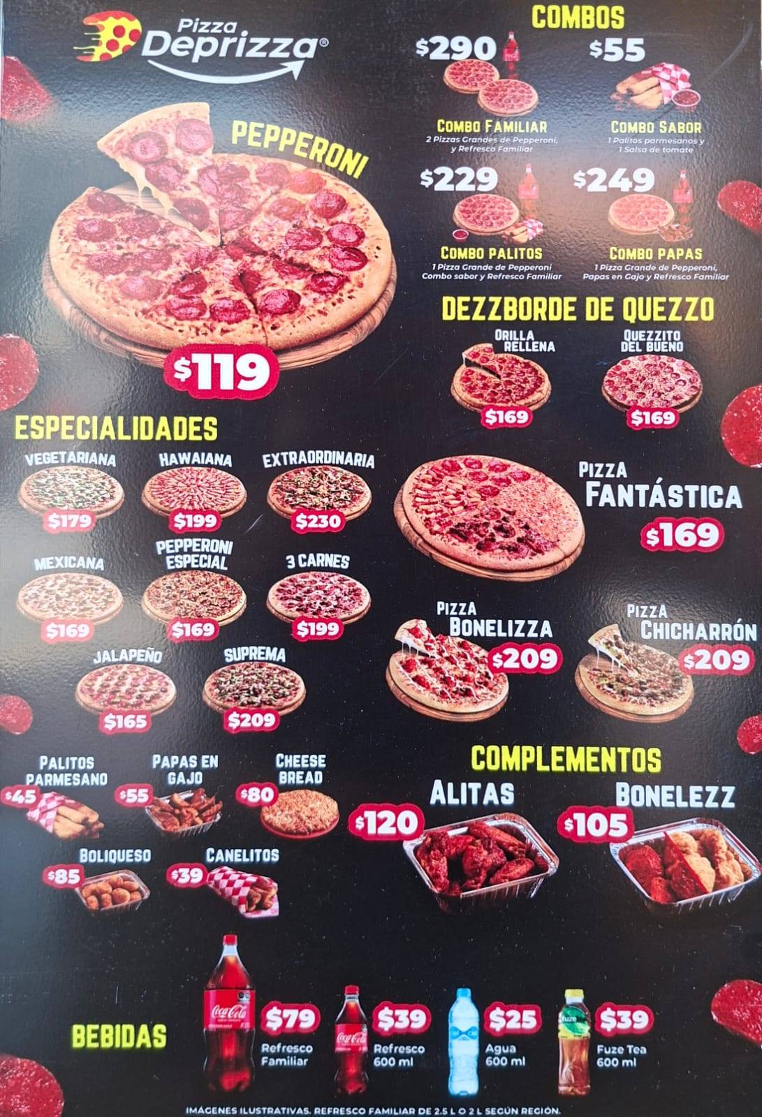 Pizza Deprizza Rinconada меню