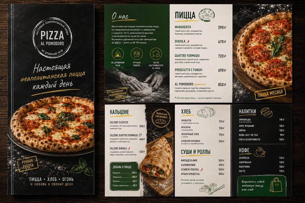 Pizza Napoli меню
