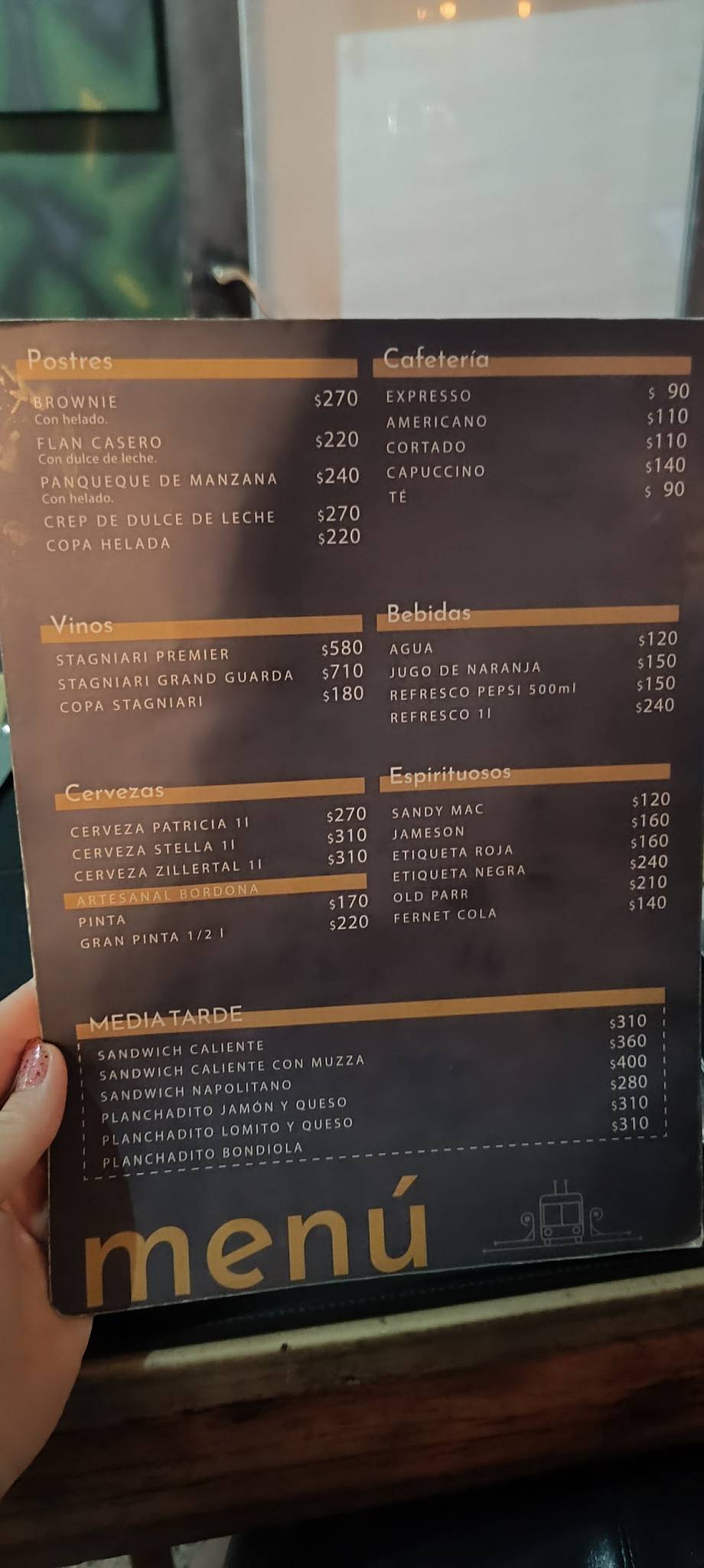 Pizzería DOS36 меню