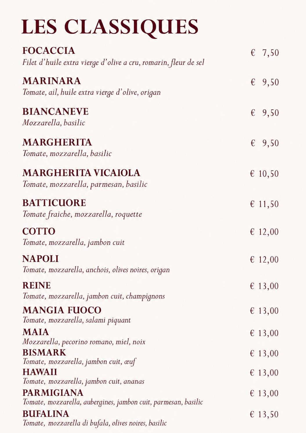Pizzeria Roma меню