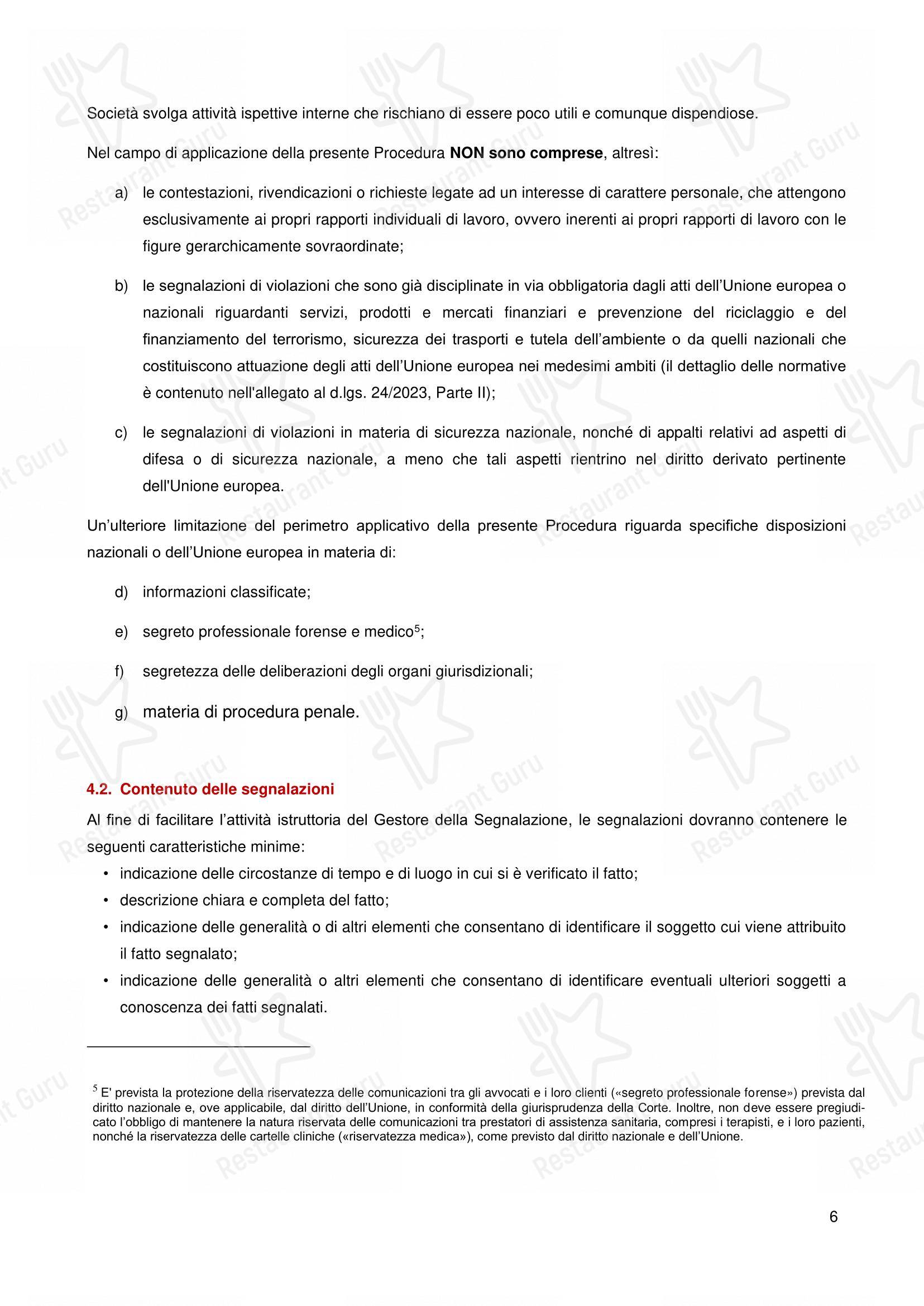 Меню напитков ресторана Pizzium - Rimini в Римини