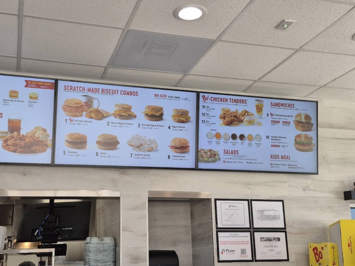Bojangles меню