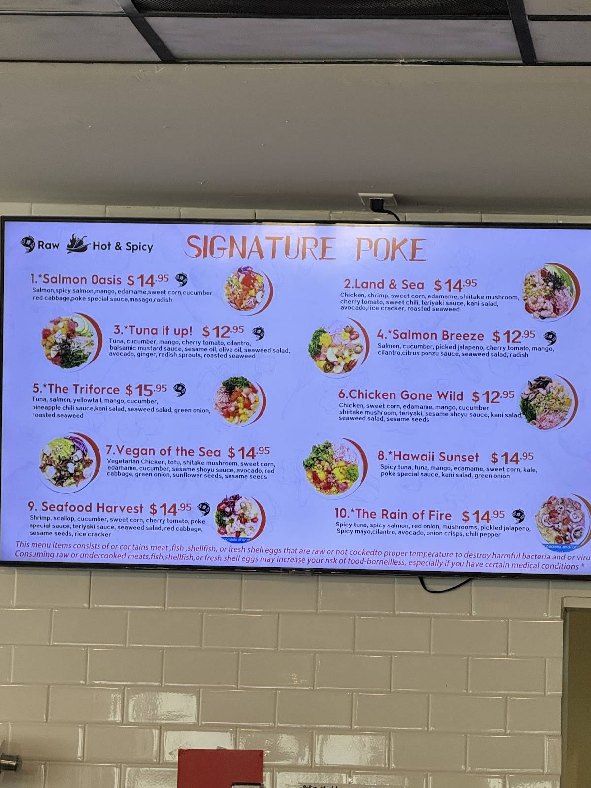 Poke Fresh меню