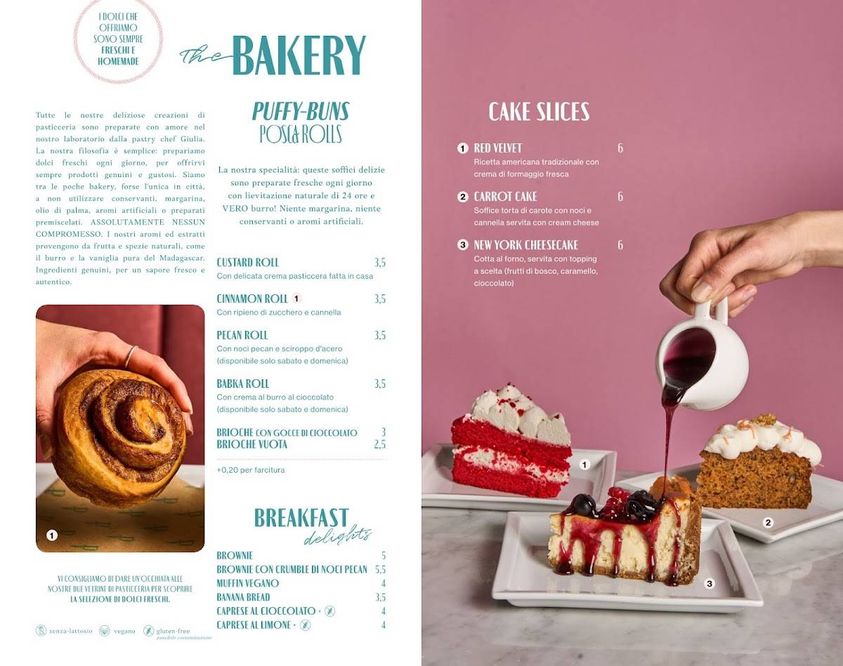 Posca - Bar/Bakery/Bistrot меню