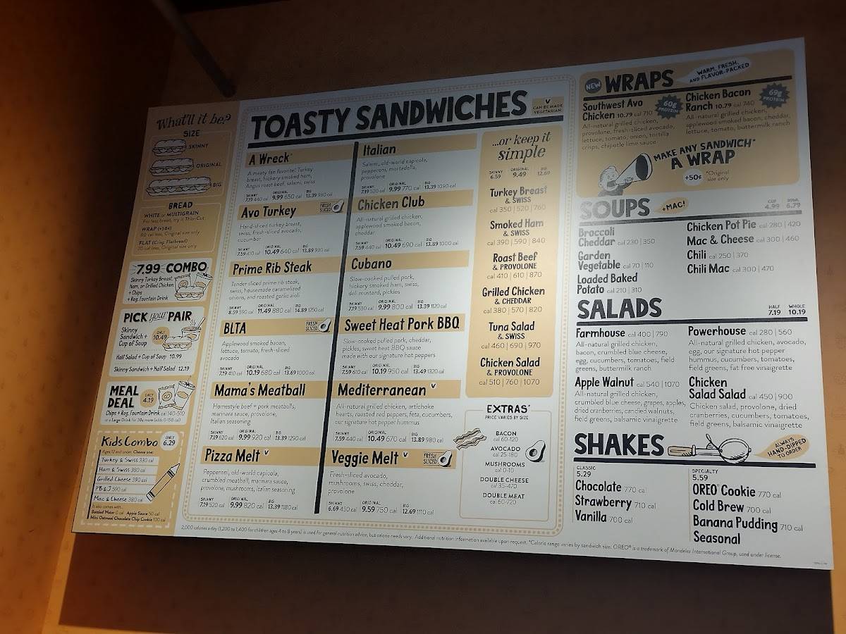 Potbelly меню