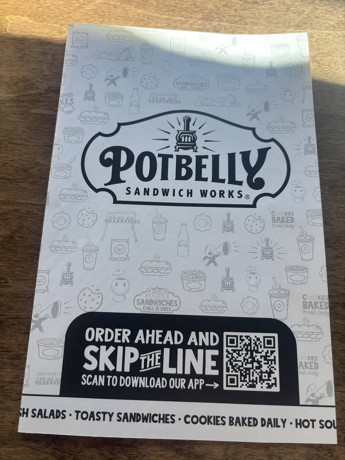 Potbelly меню