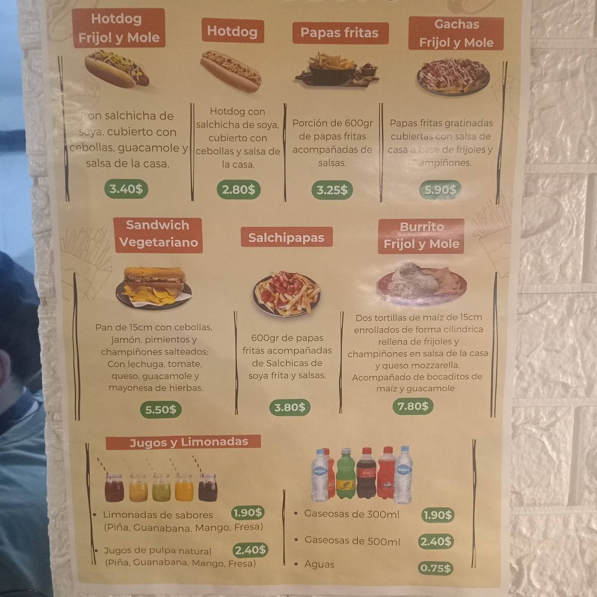 Potters меню