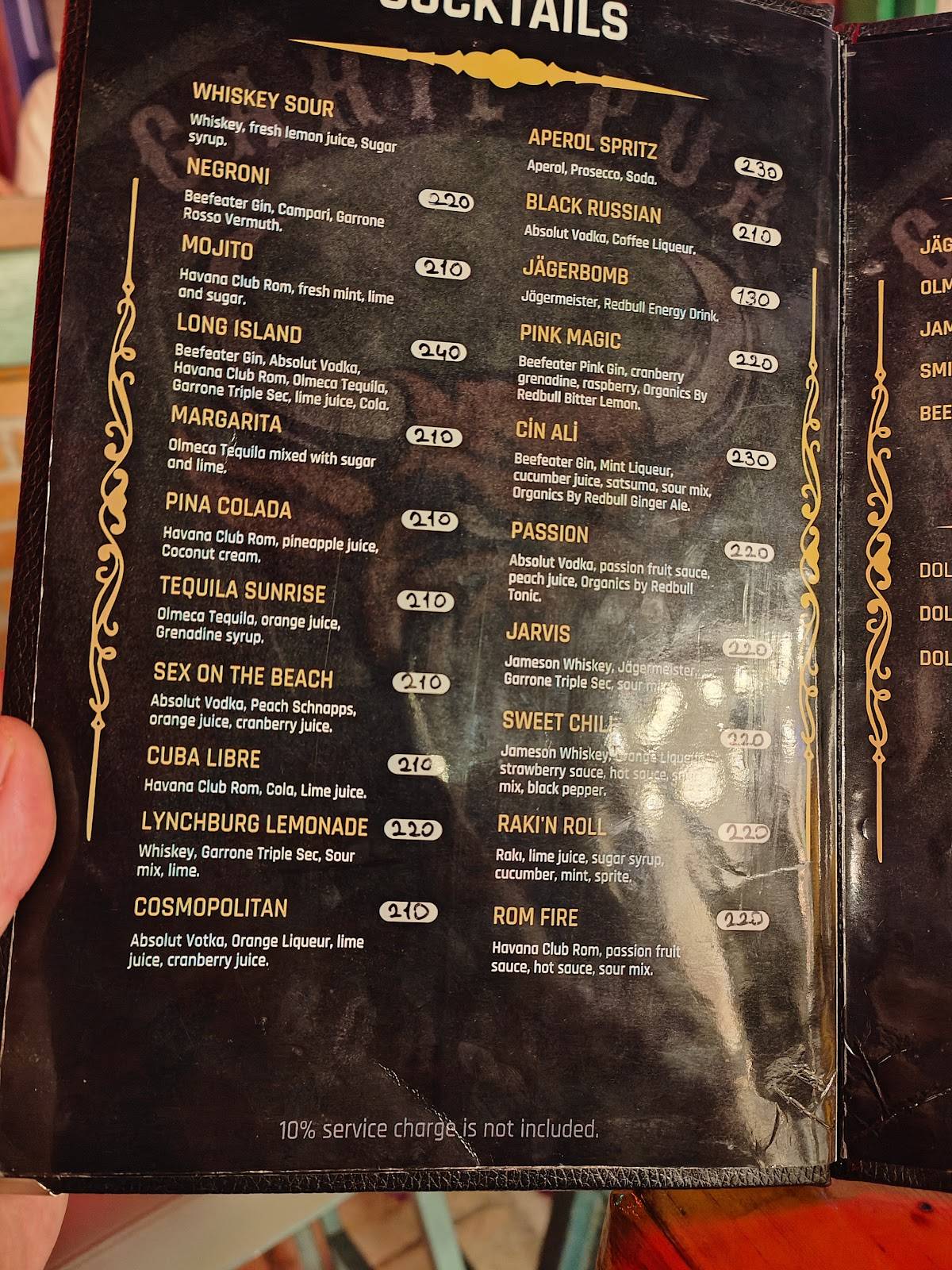 Çakıl Pub меню