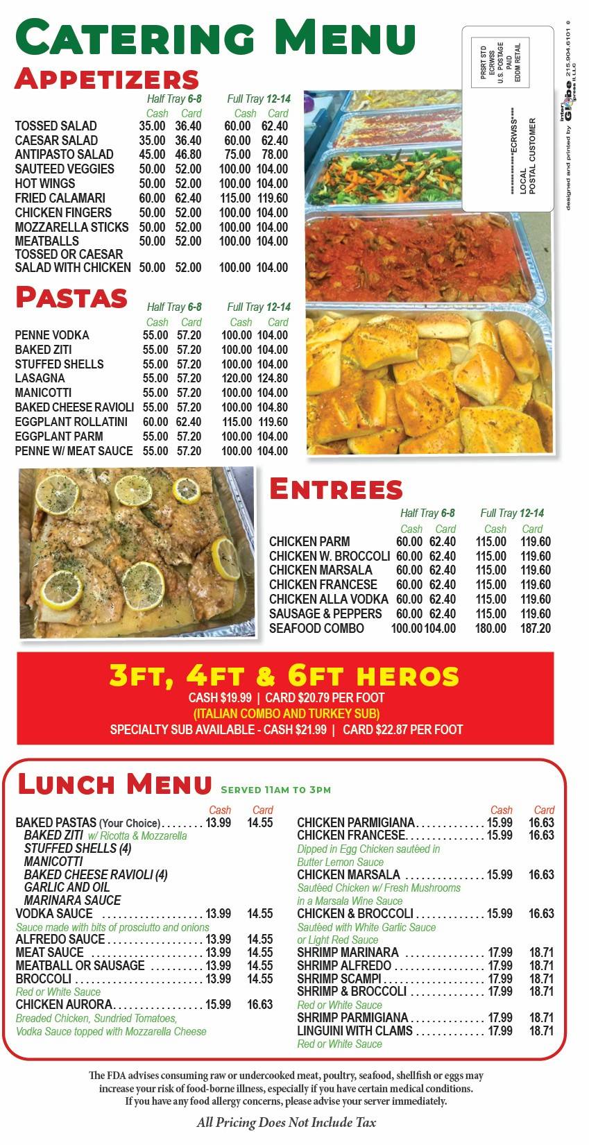 Colandrea Pizza King (Fishkill) меню