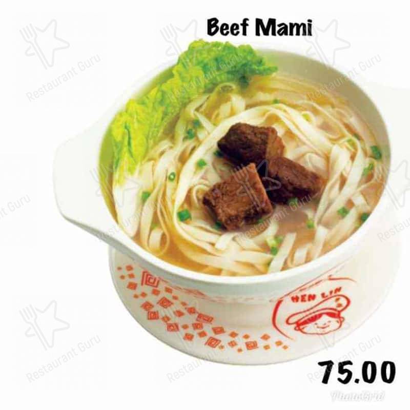 Hen Lin меню