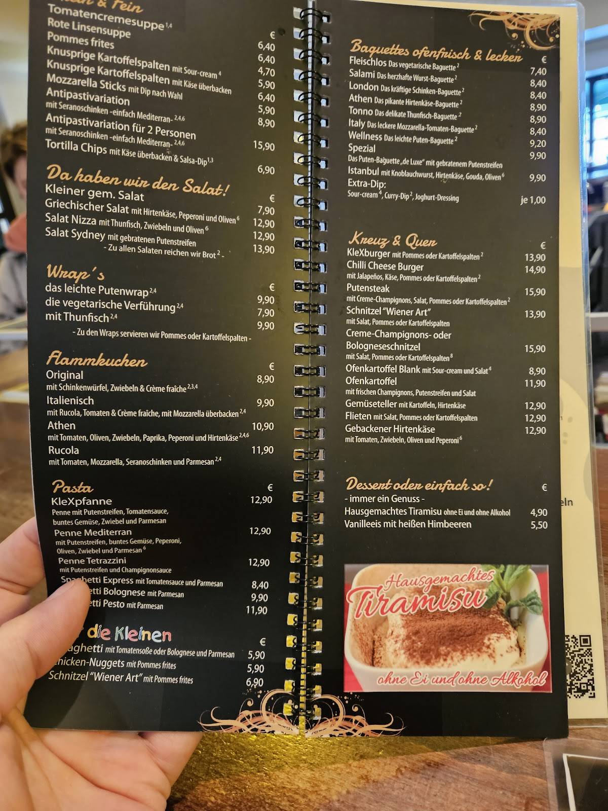 KleX - Bistro меню