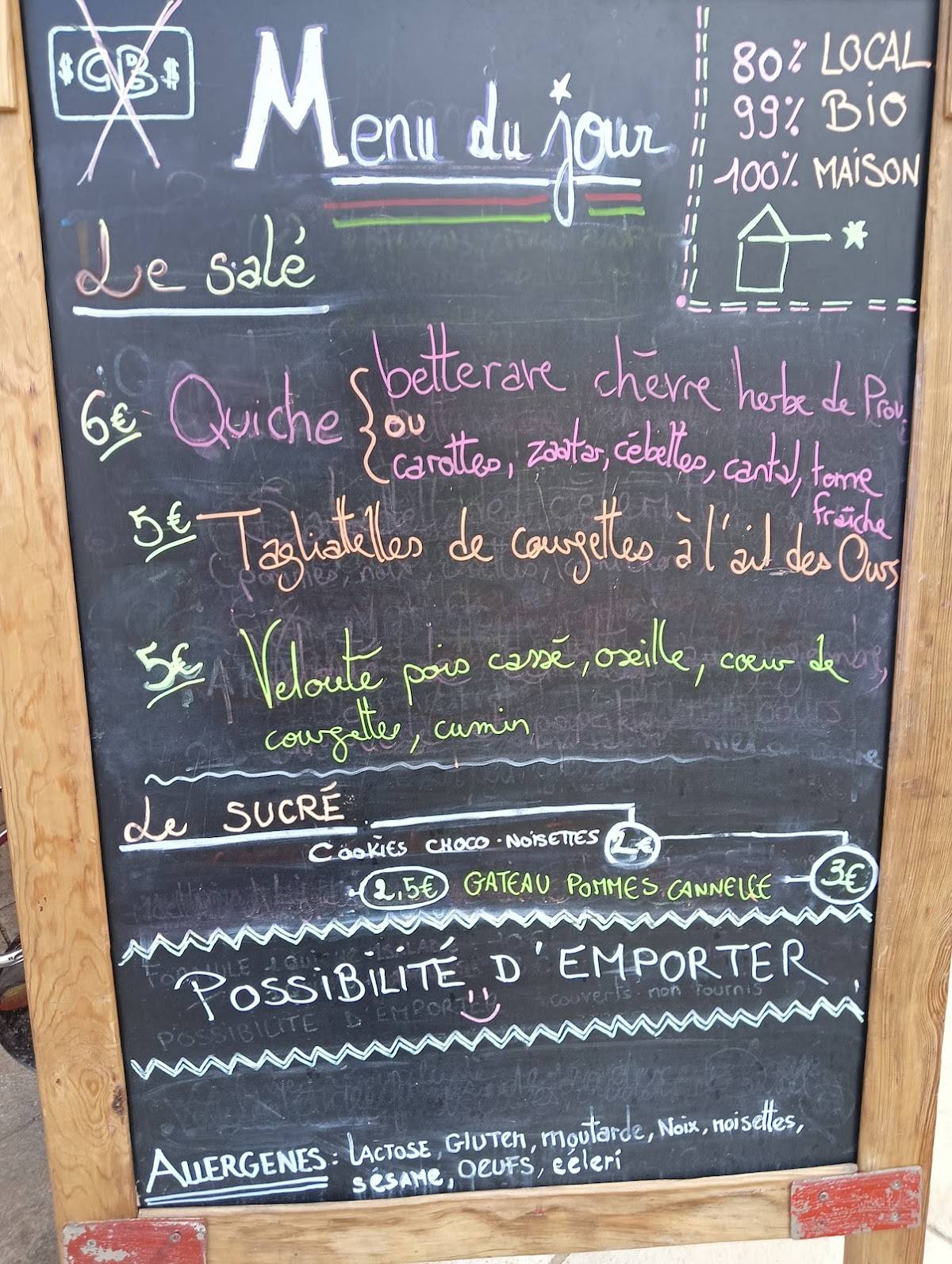 L'embuscaf меню