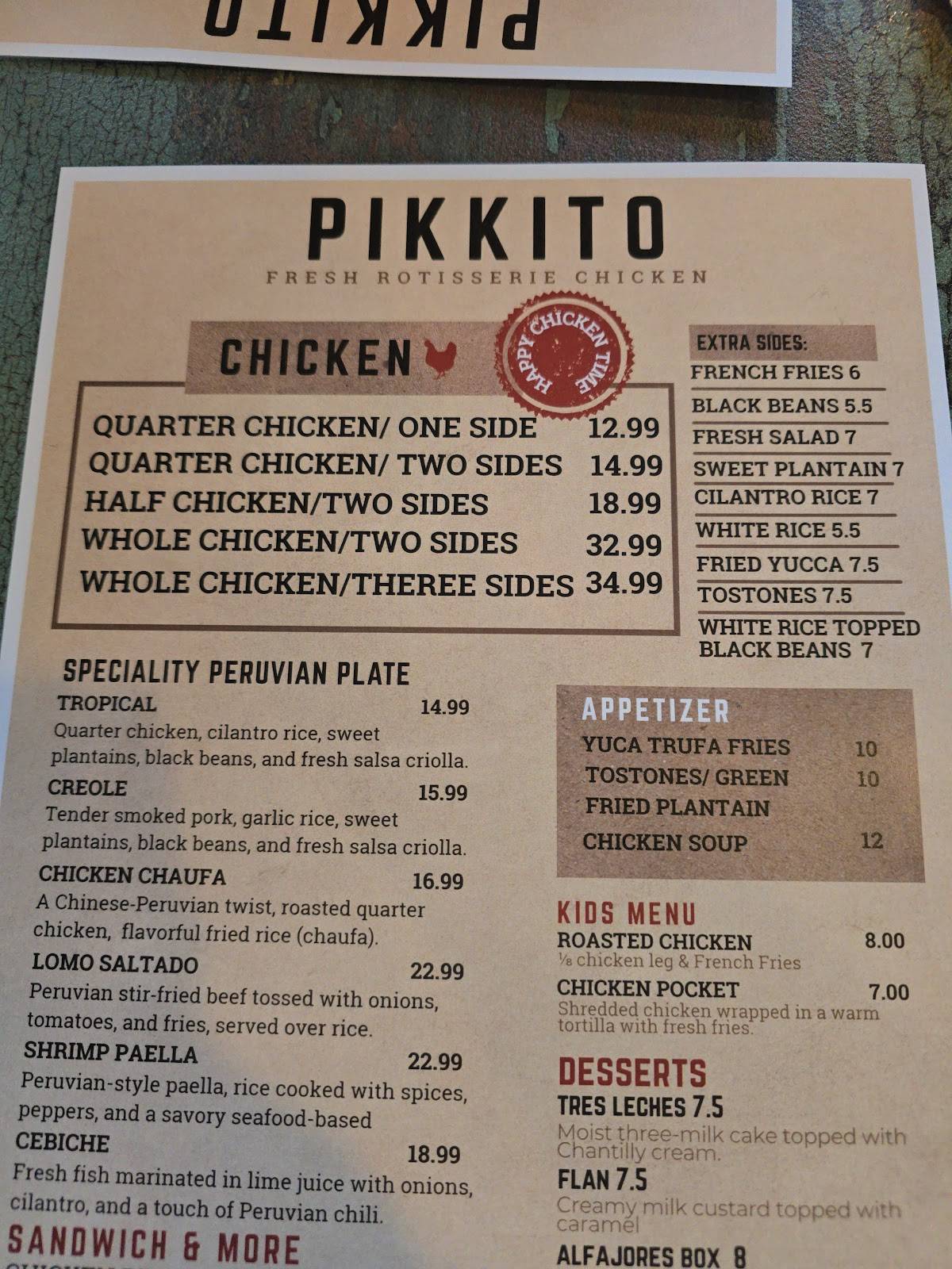 PIKKITO Madison меню