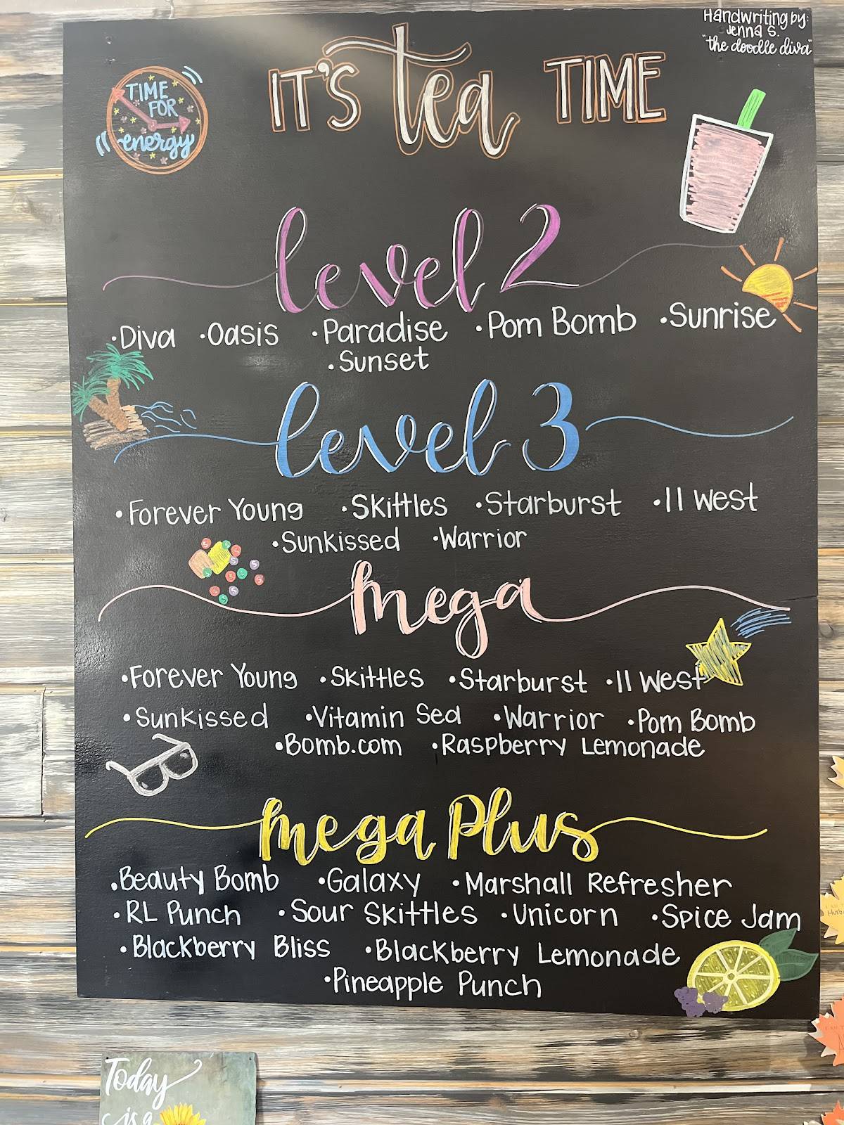 Surge Nutrition меню