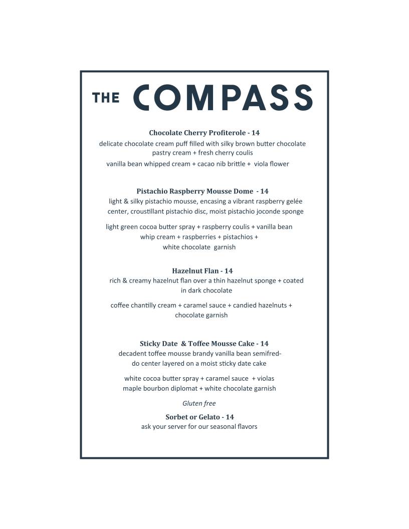 The Compass меню