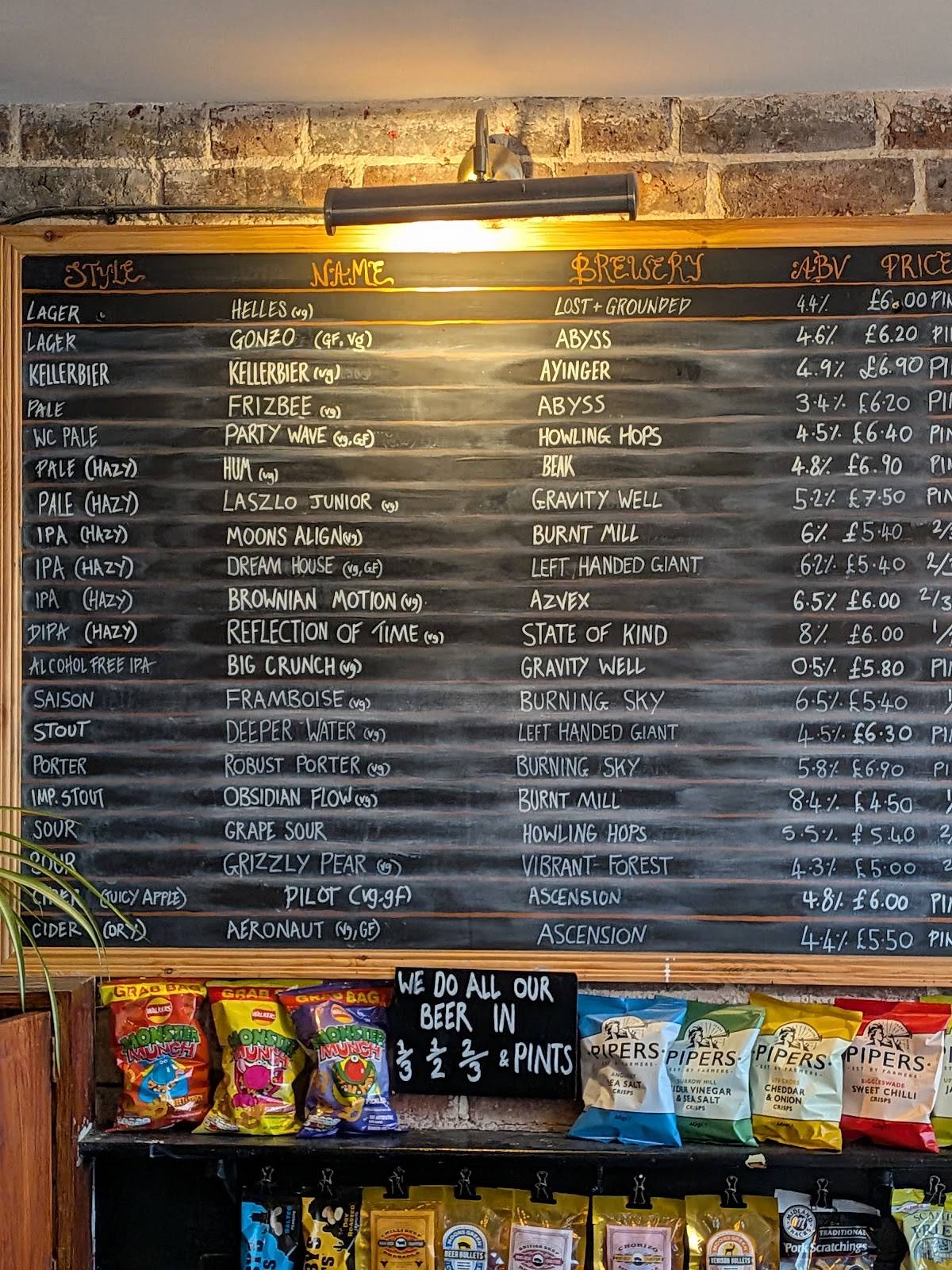 The Rook Taproom меню