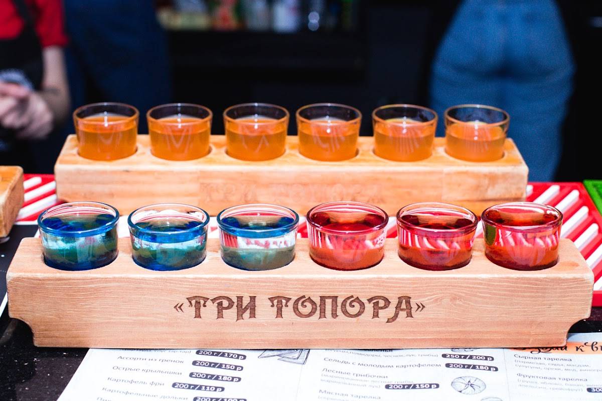 Три топора меню