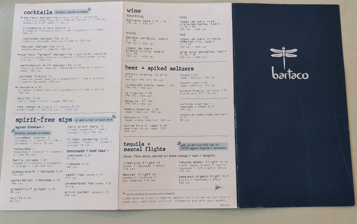 bartaco меню