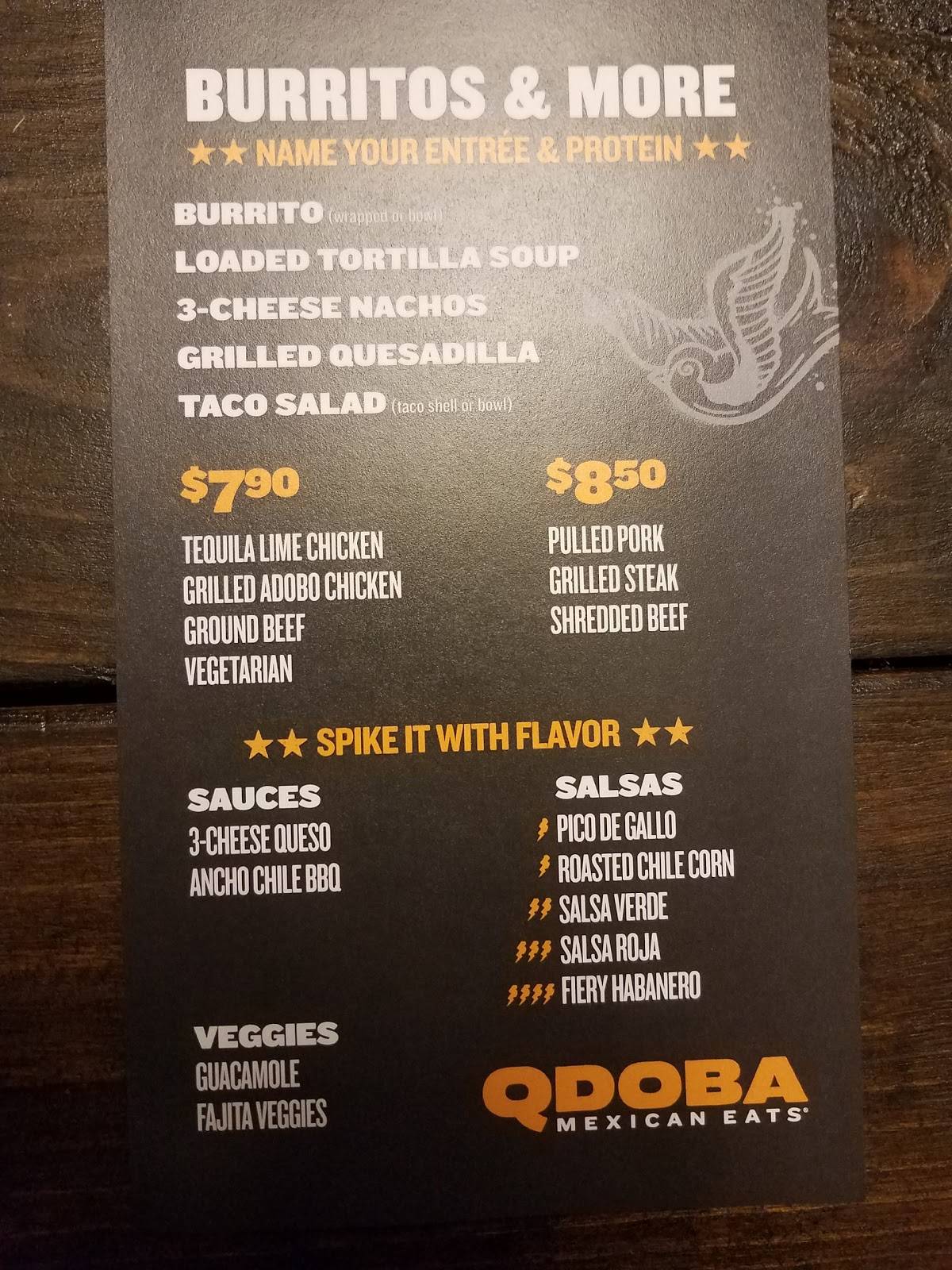 QDOBA Mexican Eats меню