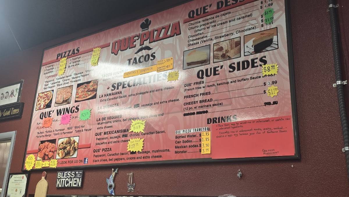 Que' Pizza меню
