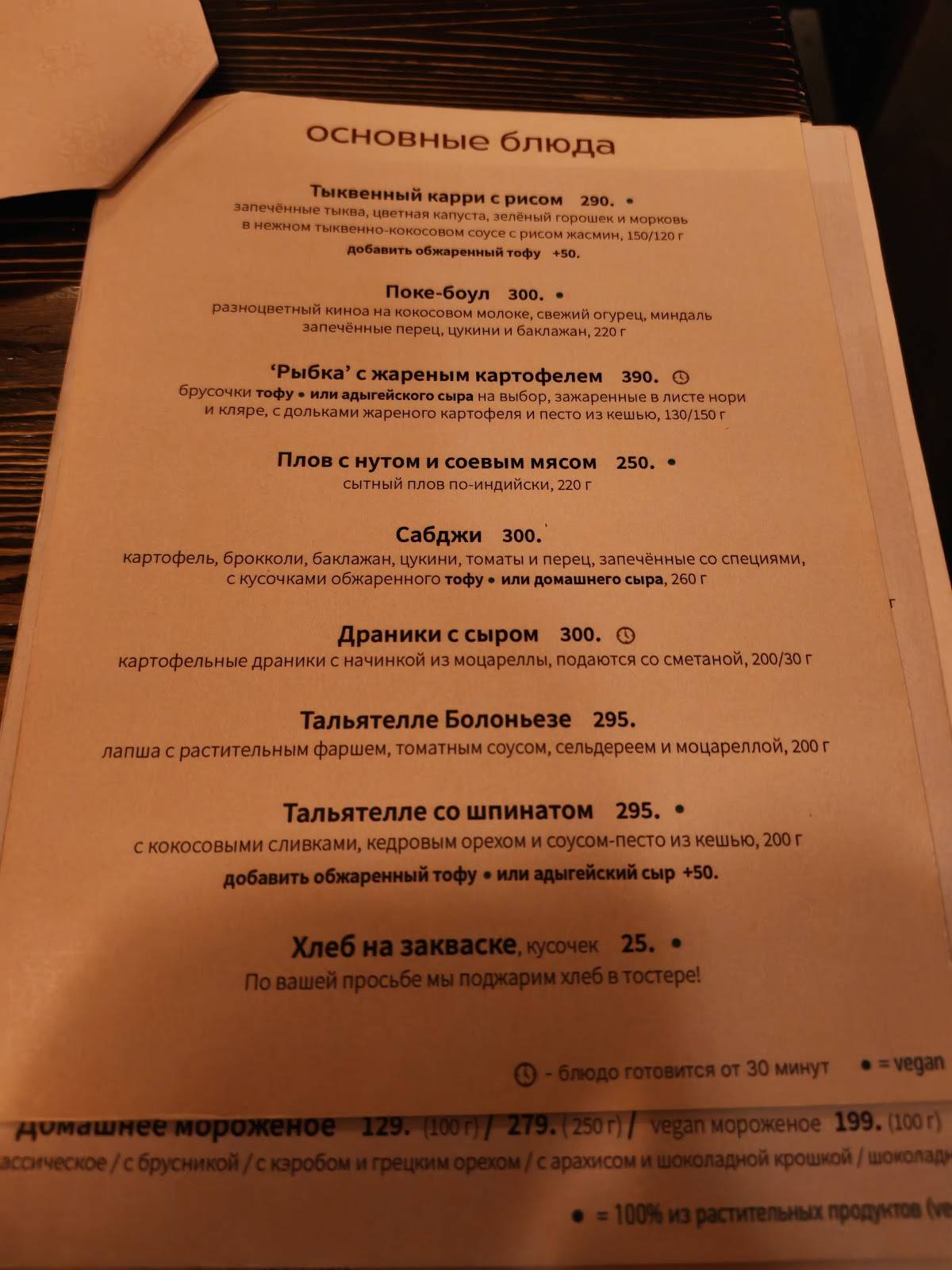 Рада меню