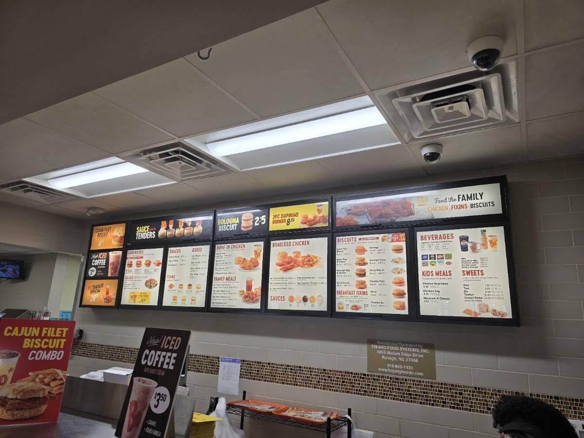 Bojangles меню