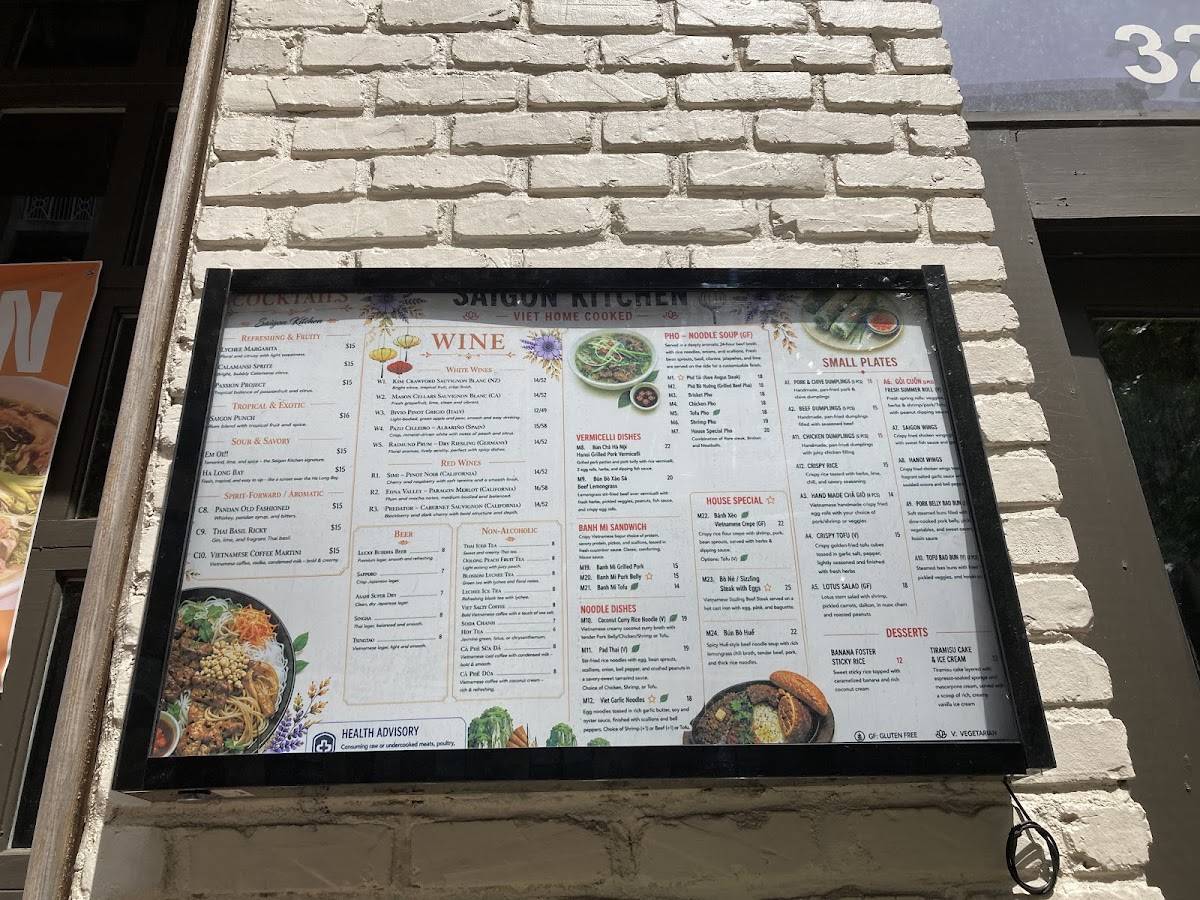 Saigon Kitchen меню