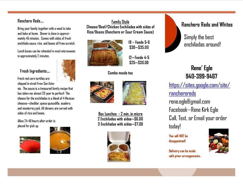 Ranchero Reds Enchilada Kitchen меню