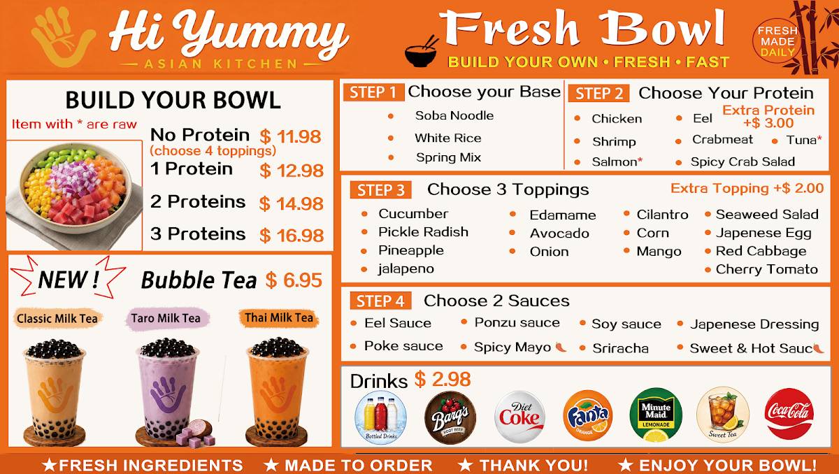 Hi Yummy Asian Kitchen меню