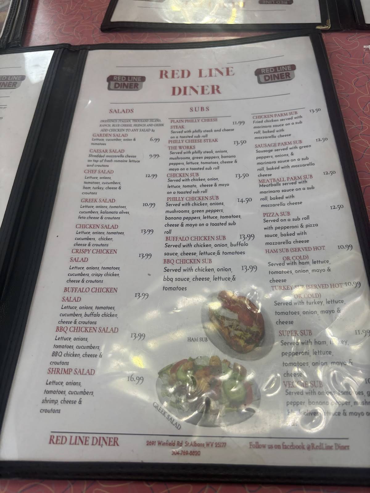 Red Line Diner меню