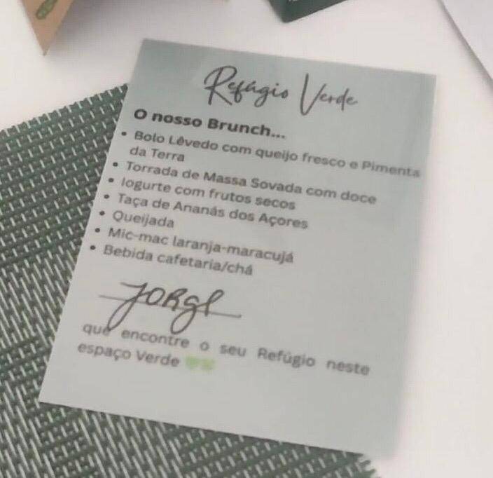 Refúgio Verde меню