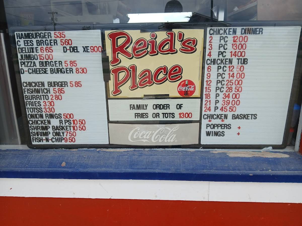 Reid’s Place меню