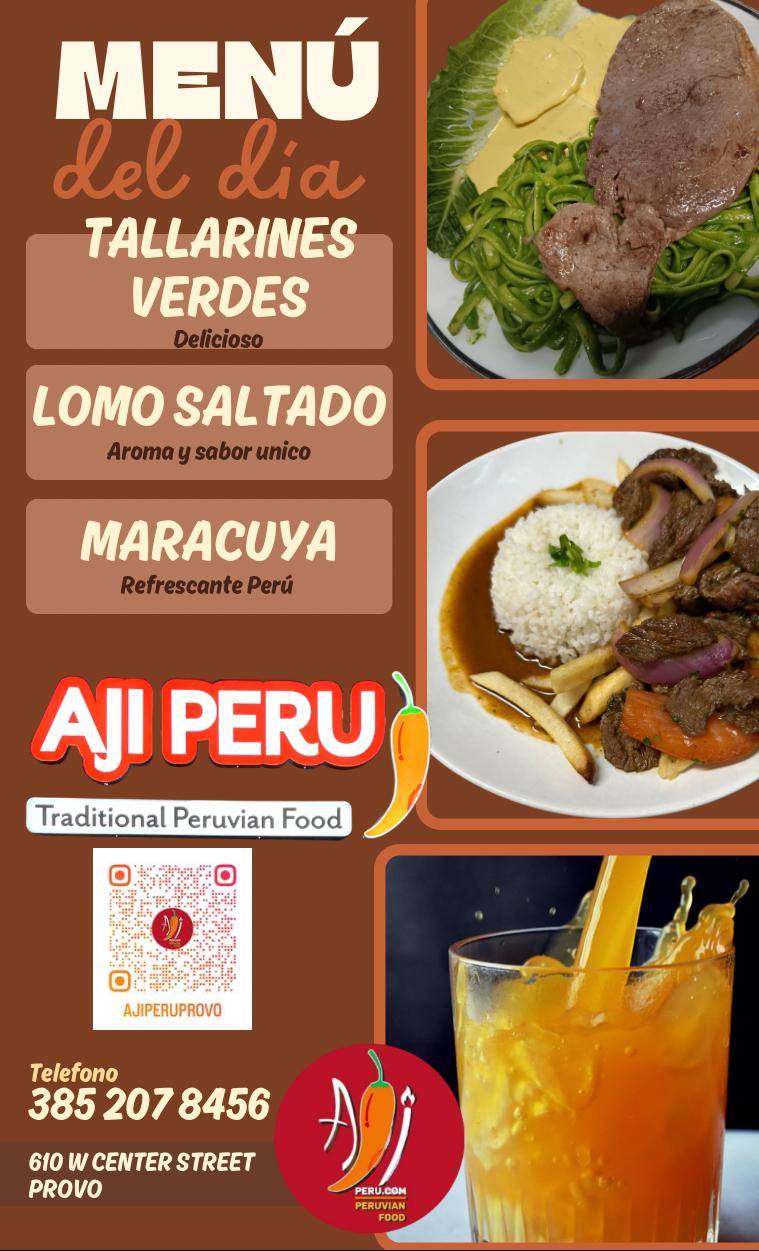 AJI PERU PROVO меню