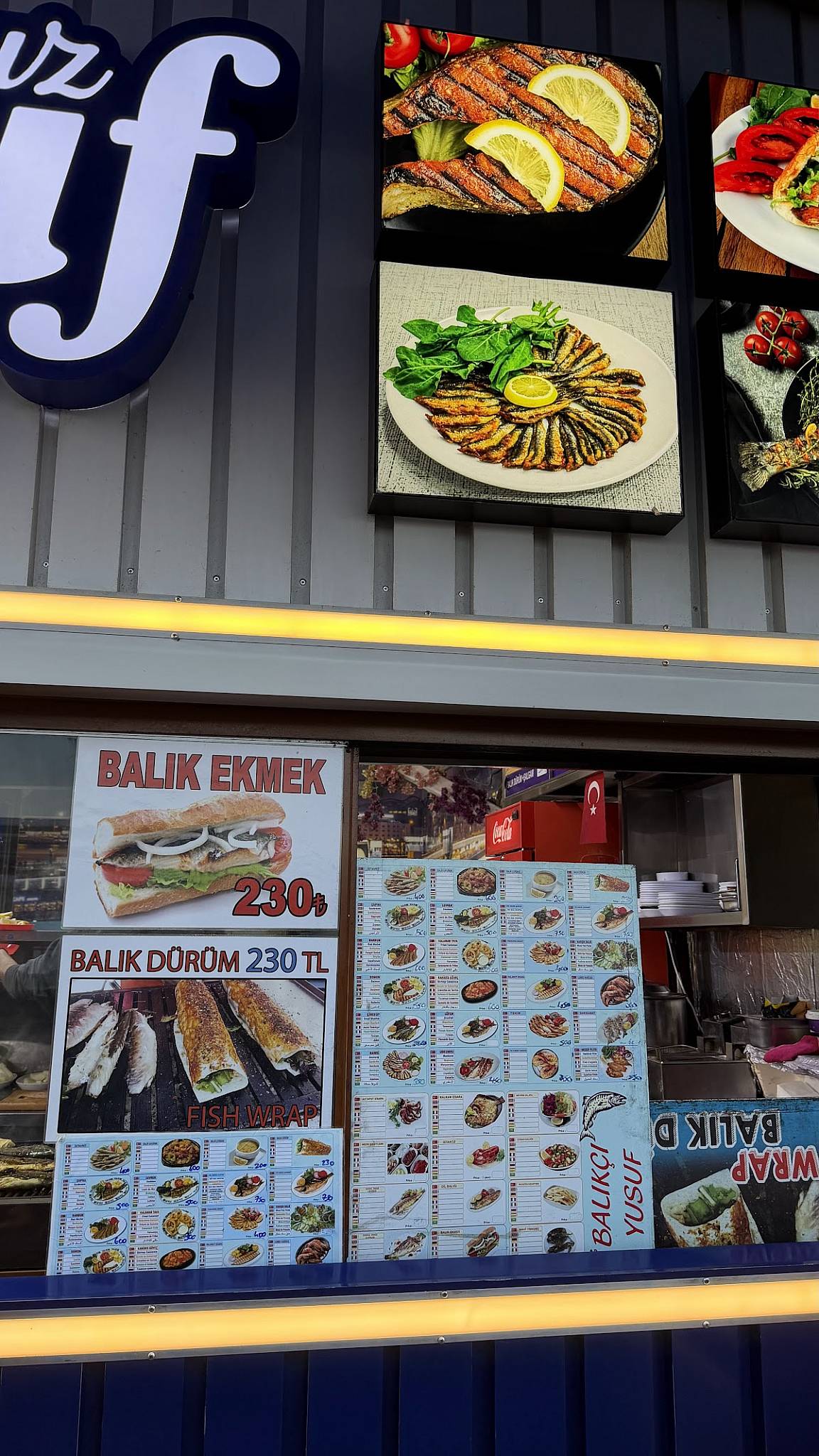 Balıkçınız Yusuf Restaurant меню