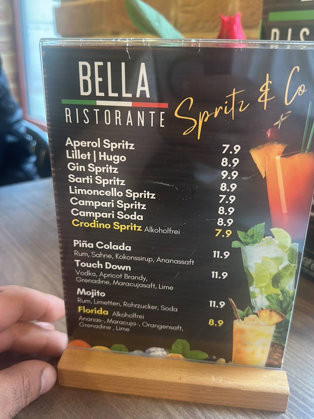 Bella Ristorante меню