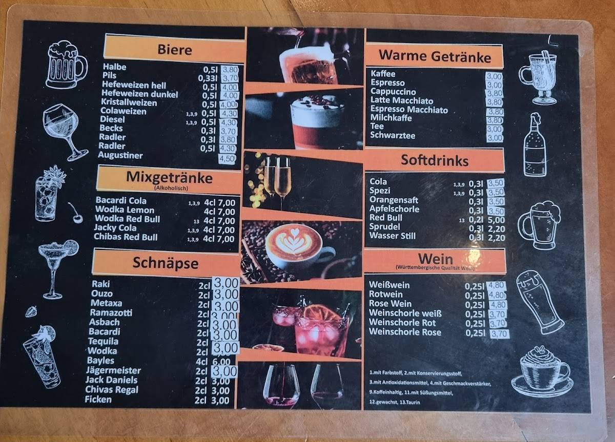 Bistro Endstation меню