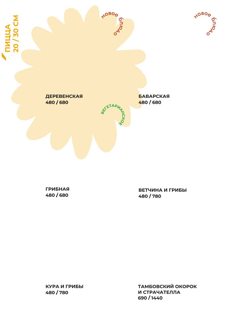 Bistro Pizzateca 9/8 меню
