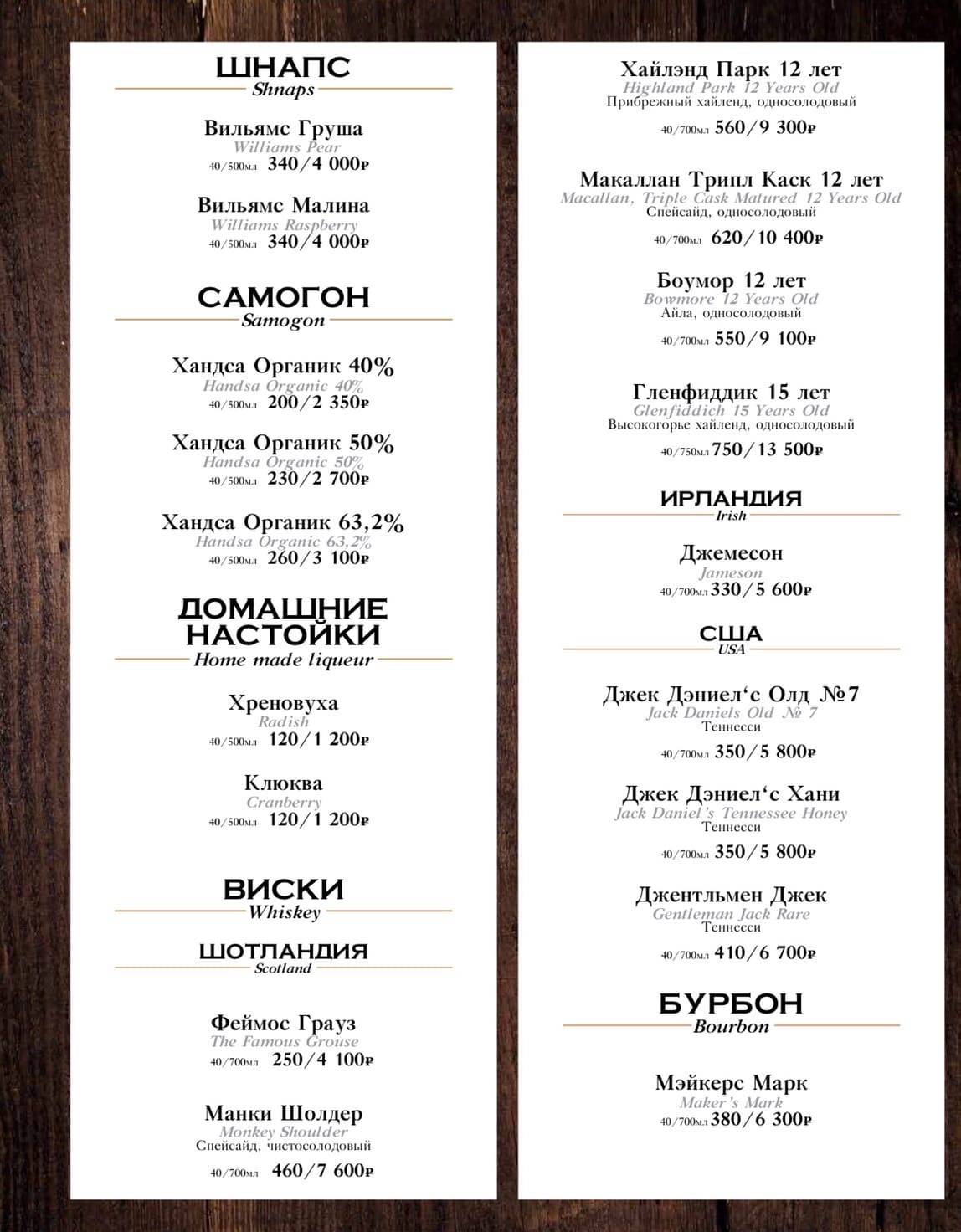 Burger House пивной ресторан Voronezh меню