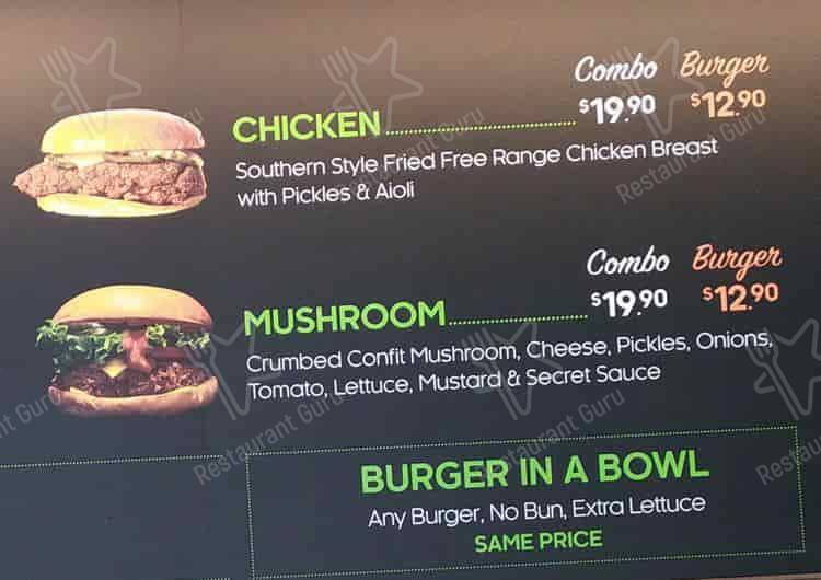 Burger Project меню