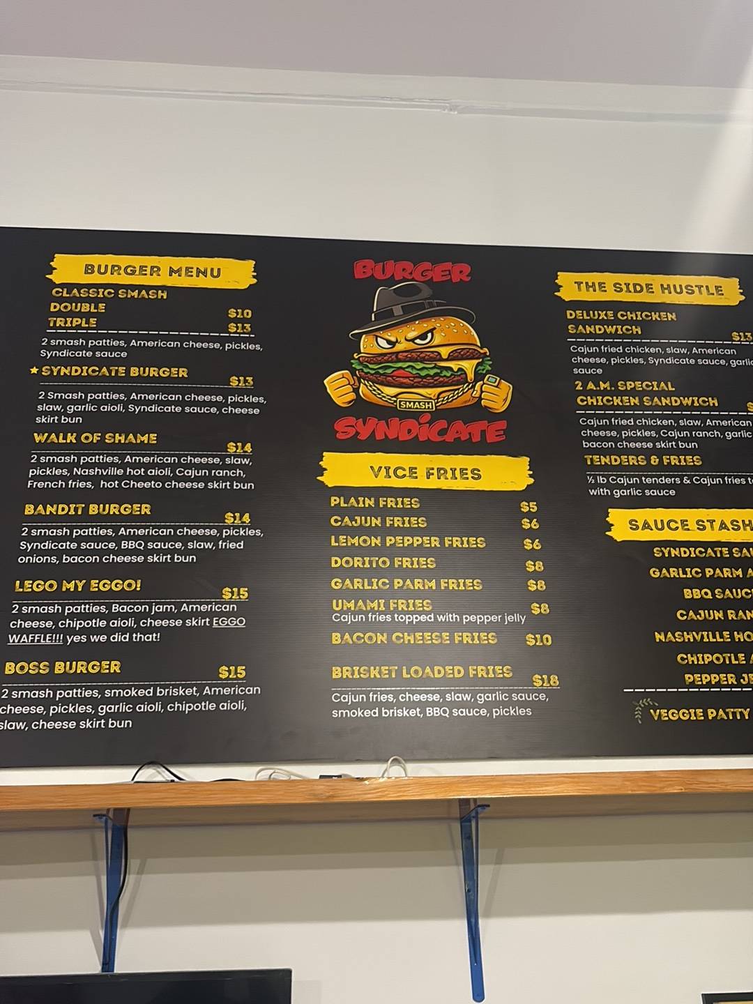 Burger Syndicate меню