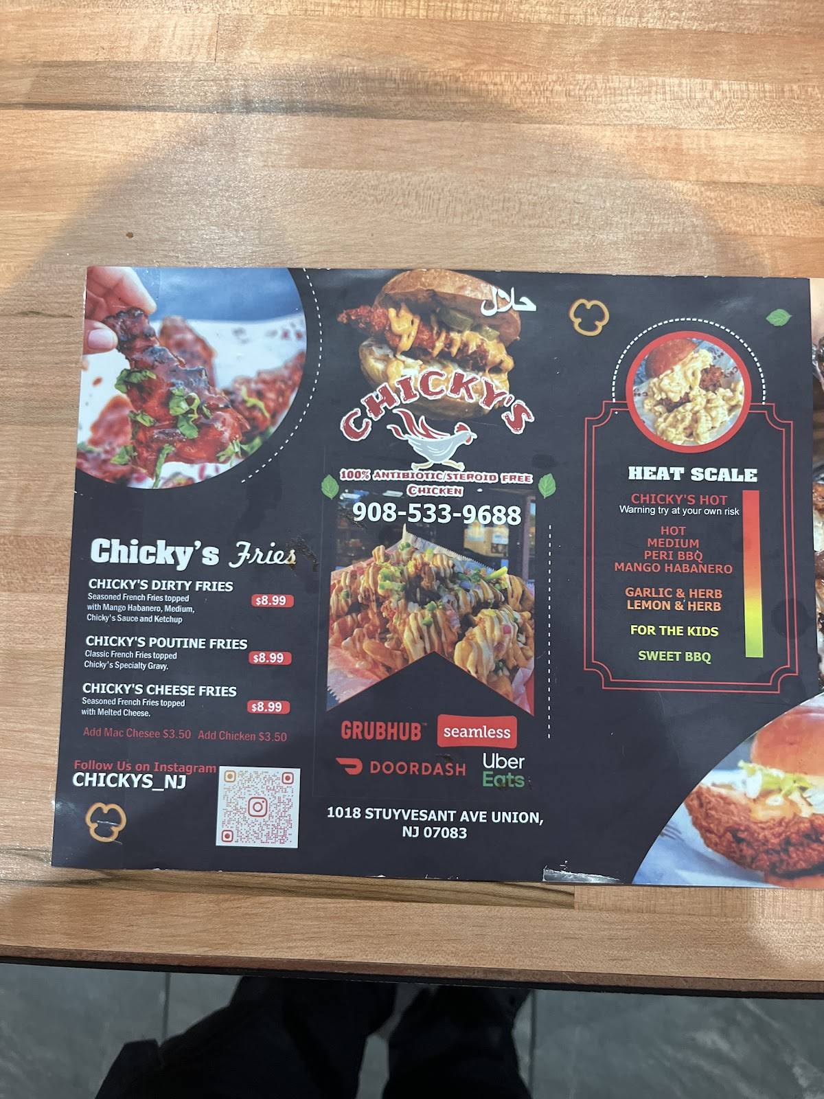 CHICKY'S меню