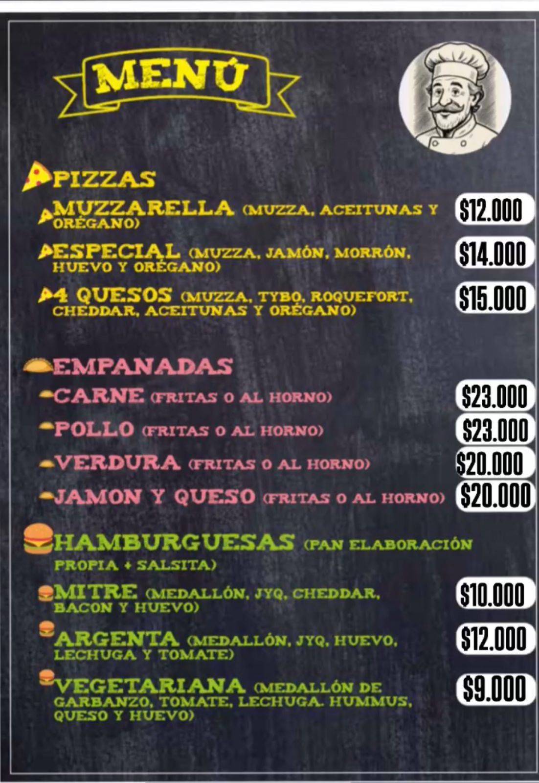 Casa de Comidas Mitre меню