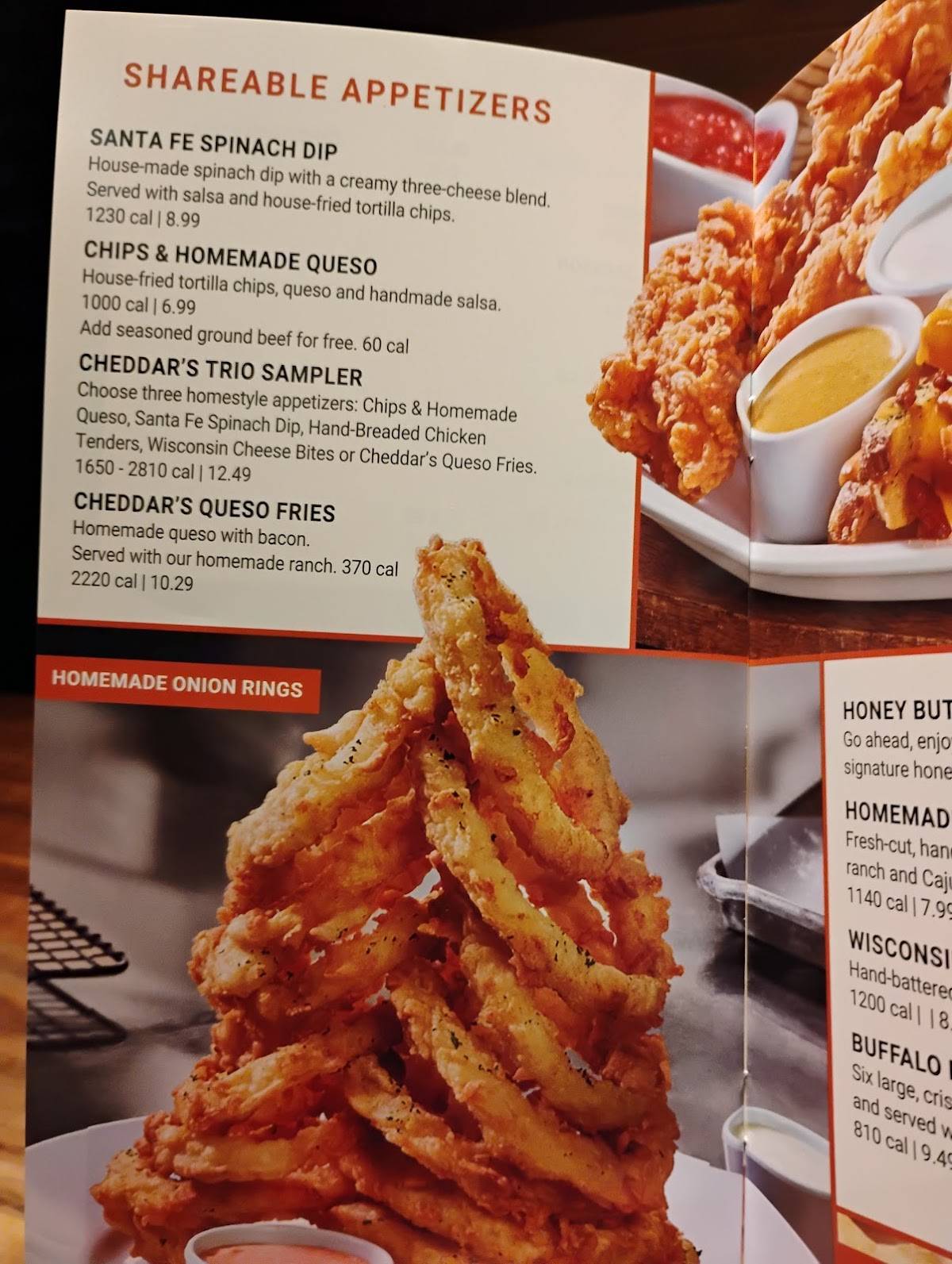 Cheddar's Scratch Kitchen меню