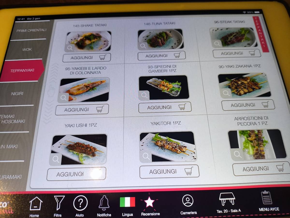 Chopstick Parioli меню