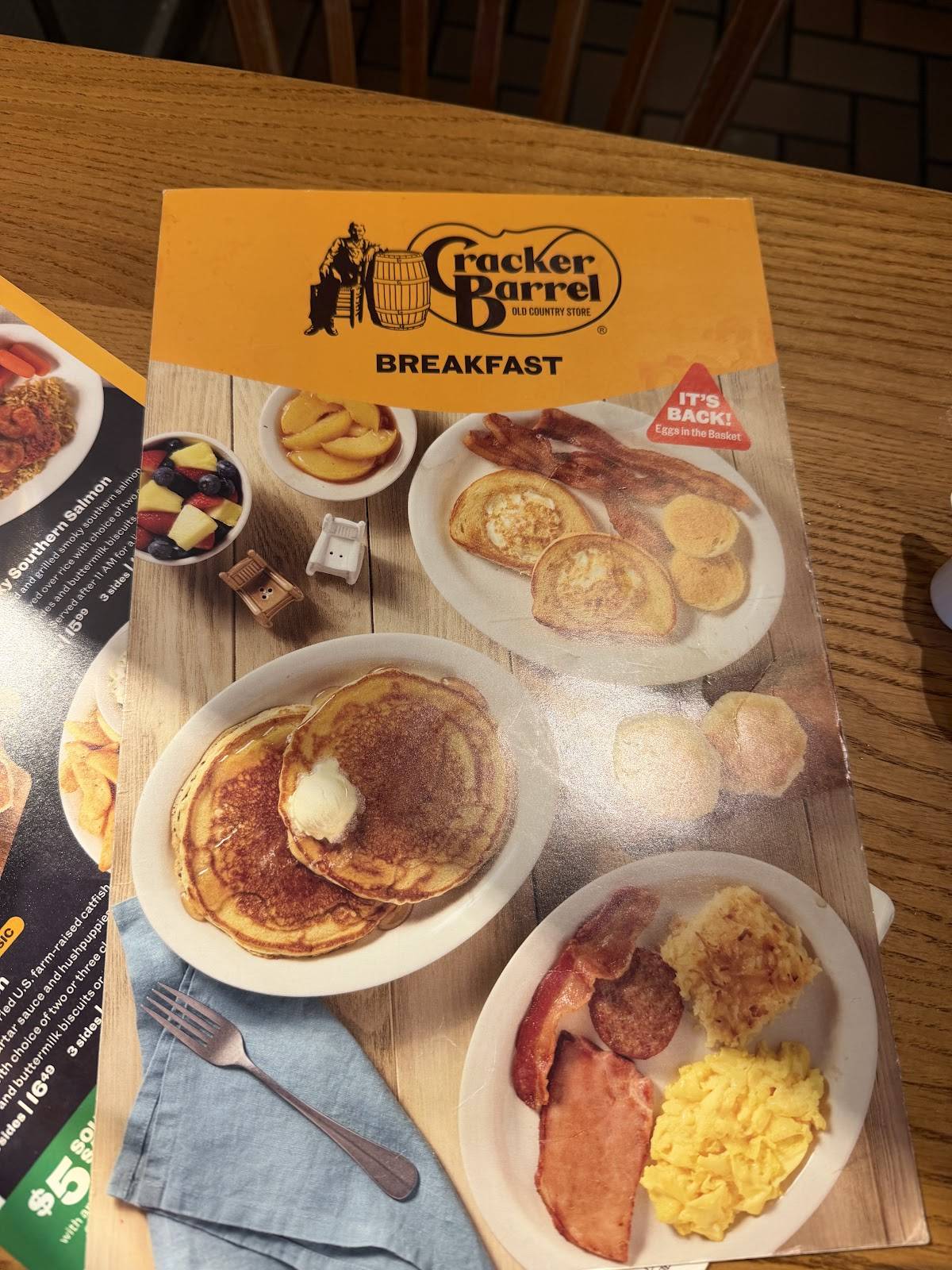 Cracker Barrel Old Country Store меню