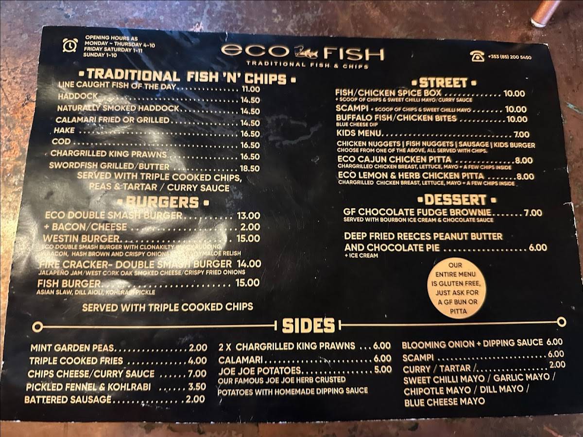 Eco Fish меню