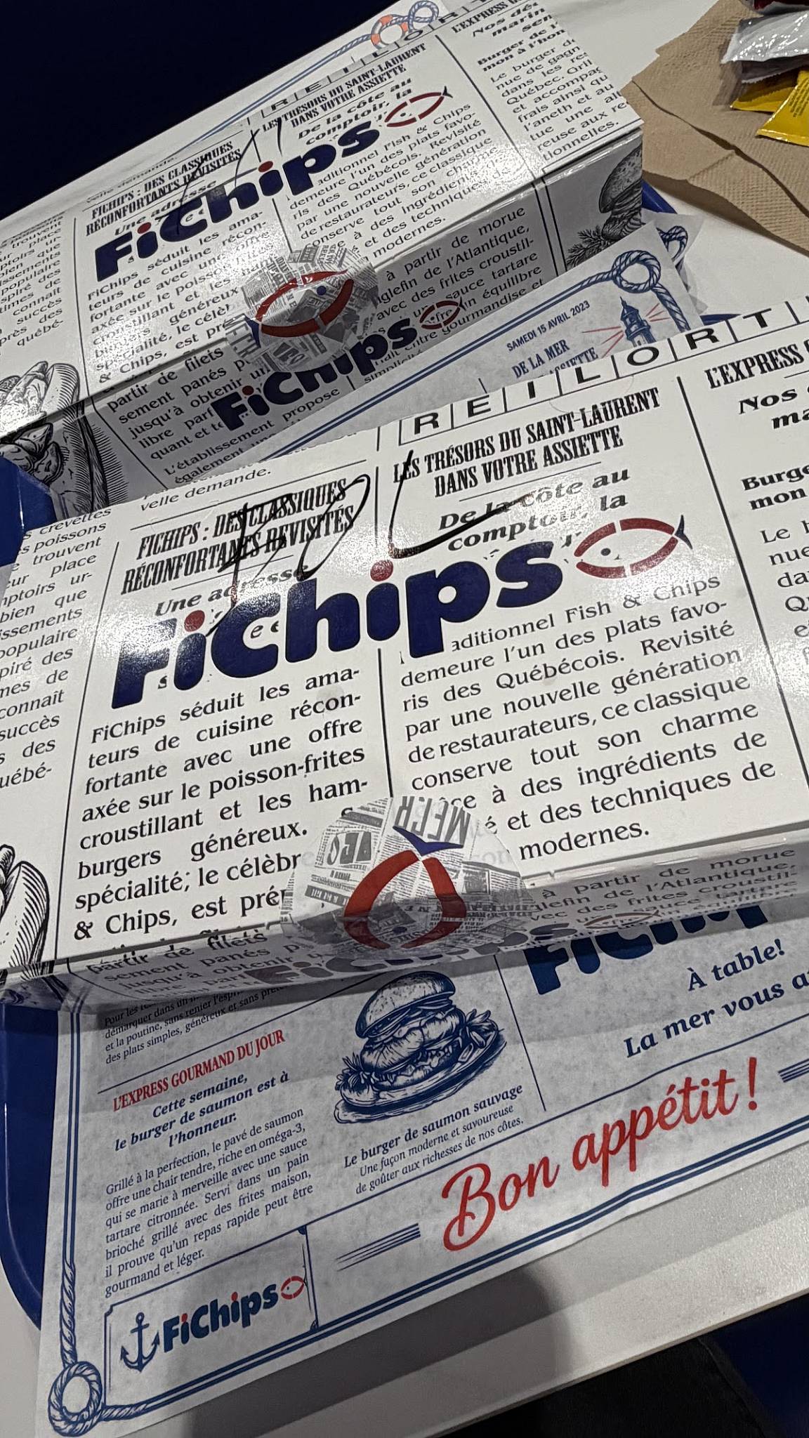 Fichips меню