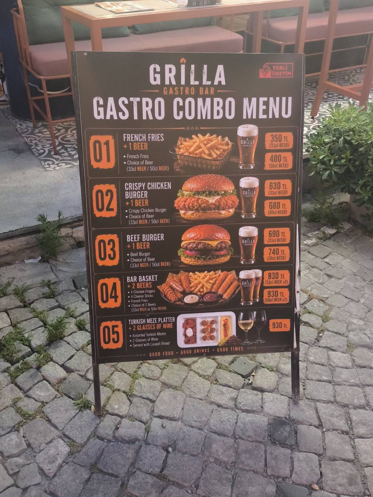 Grilla меню