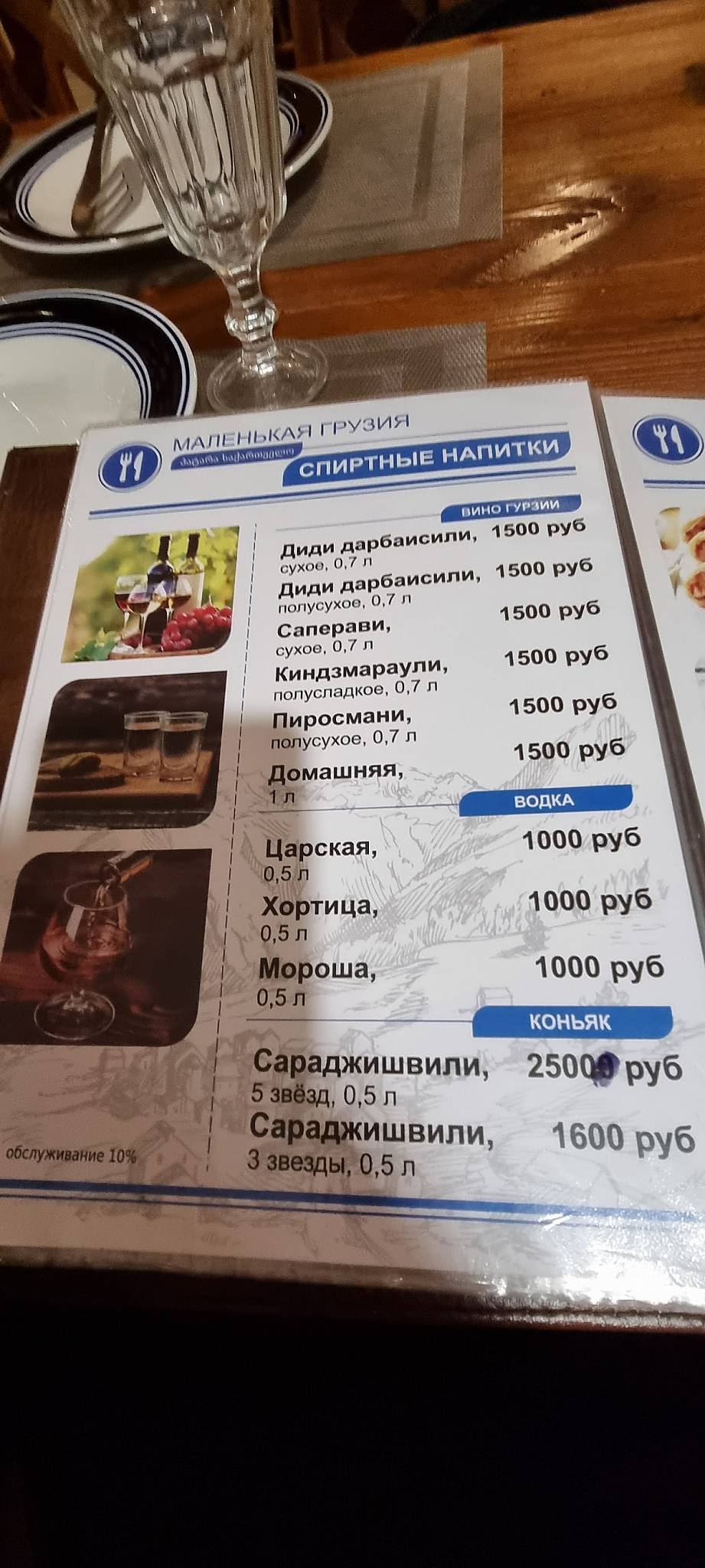 Грузинская кухня Маленькая Грузия меню