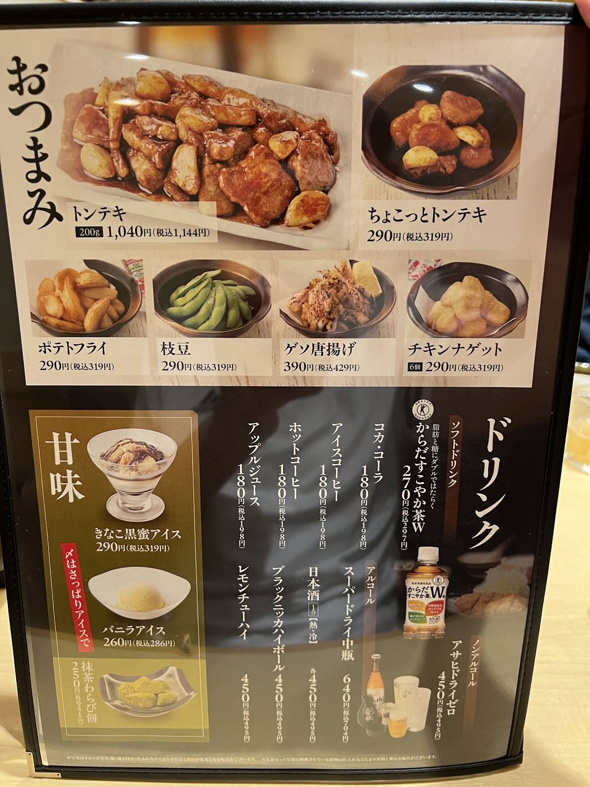 Katsutoki Ina меню